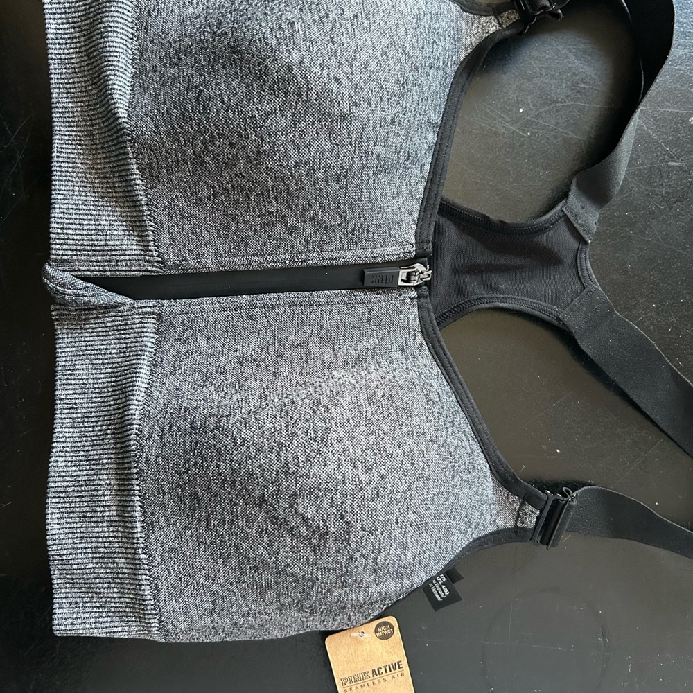 PINK Victoria's Secret Gray Sports Bra